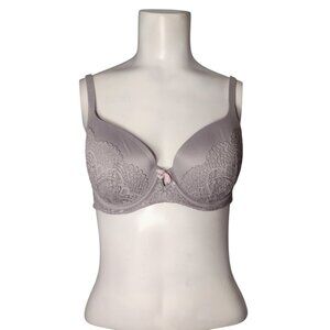 Victoria's Secret Body by Victoria Lace Overlay Demi Bra Size 32DD Underwired